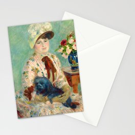 Mlle Charlotte Berthier, 1883 by Pierre-Auguste Renoir Stationery Card