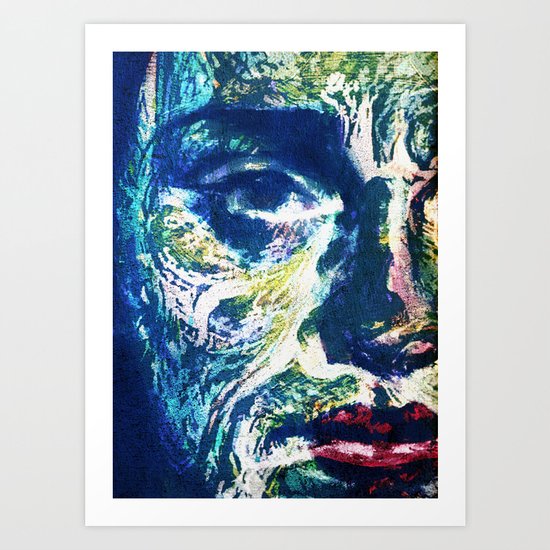 Muddy Water Face Art Print