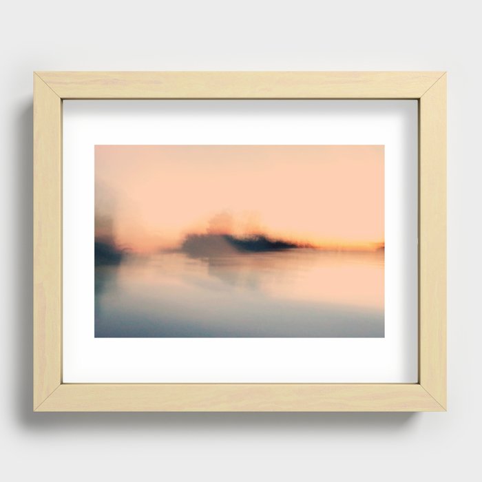 August Abstract Recessed Framed Print