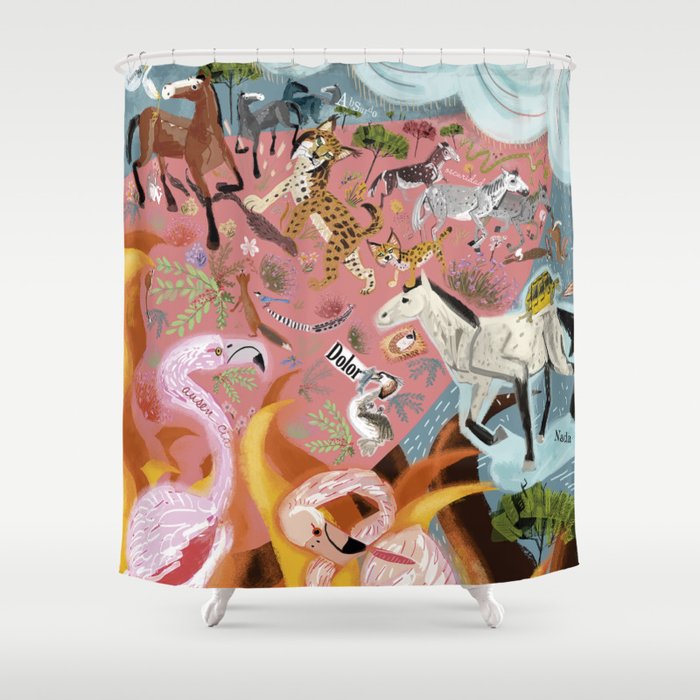 Paradise before the fire (SGHN) Shower Curtain