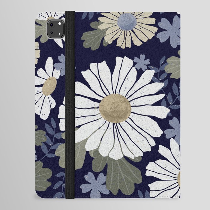 Daisies - Tan + Blue + Green iPad Folio Case