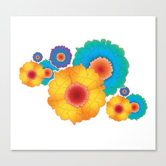 paper flowers Canvas Print