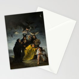 The Witches' Sabbath, Las Brujas by Francisco de Goya Stationery Card