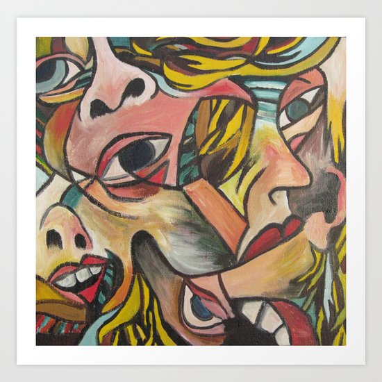 Blended Family Art Print