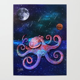 Galactic Cephalopod Poster