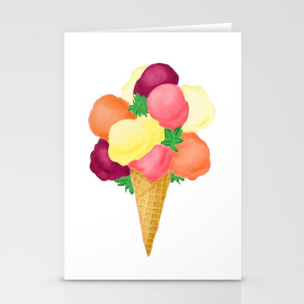 Colorful Cone Stationery Cards