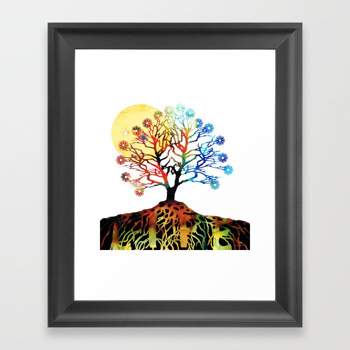 Spiritual Art - Tree Of Life Framed Art Print