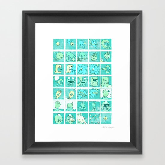 The story of being eaten Framed Art Print