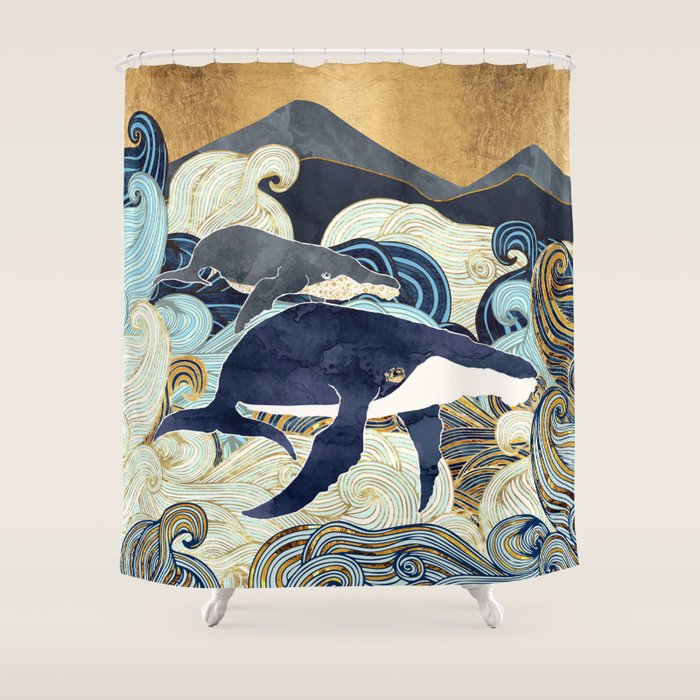 Bond IV Shower Curtain by SpaceFrogDesigns Society6