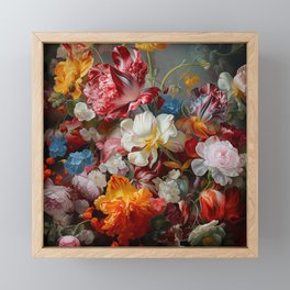 Renesance Flowers  Framed Mini Art Print