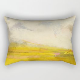 the sky over the fields abstract landscape Rectangular Pillow