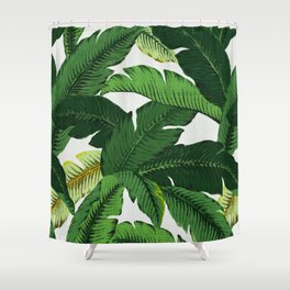 banana leaf palms Shower Curtain