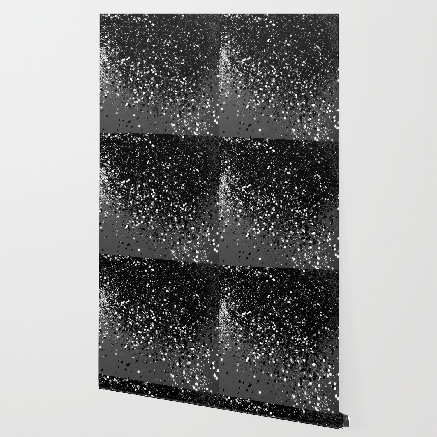 Dark Gray Black Lady Glitter 1 Shiny Decor Art Society6 Wallpaper By Anitabellajantz Society6