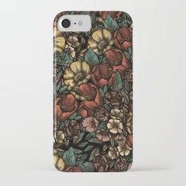 Fall floral packed pattern iPhone Case