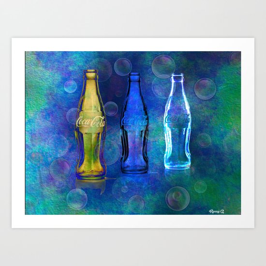 Three Cokes Art Print