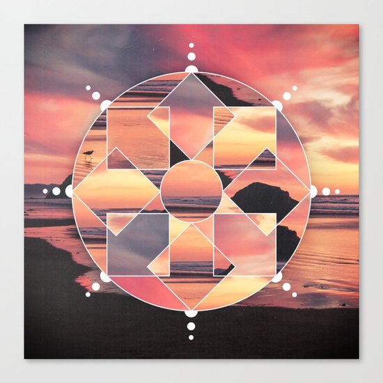 Geometric Seashore Canvas Print