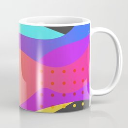 Colorful abstract dynamic shapes design Coffee Mug