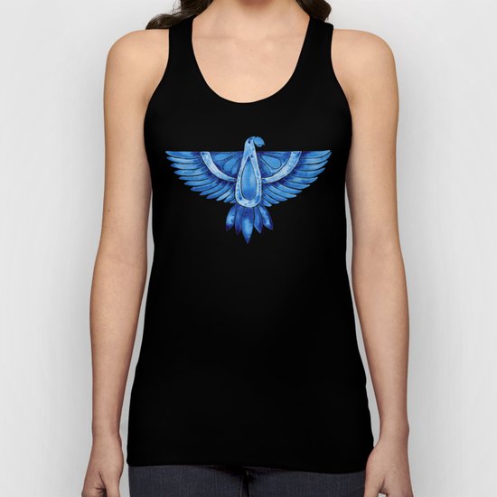 Navy Parrot Unisex Tank Top