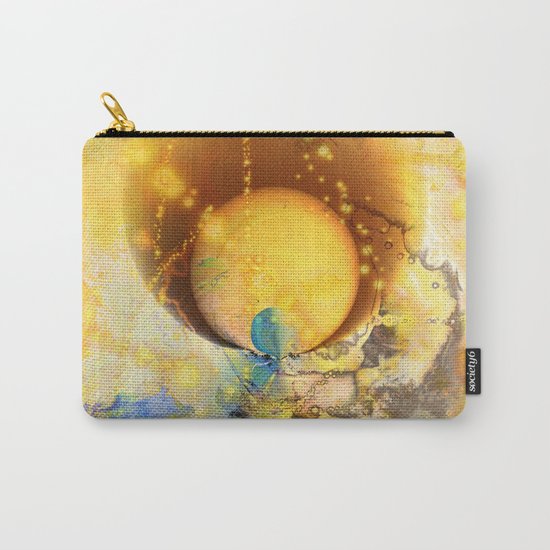 Abstract texture yellow 1 Carry-All Pouch
