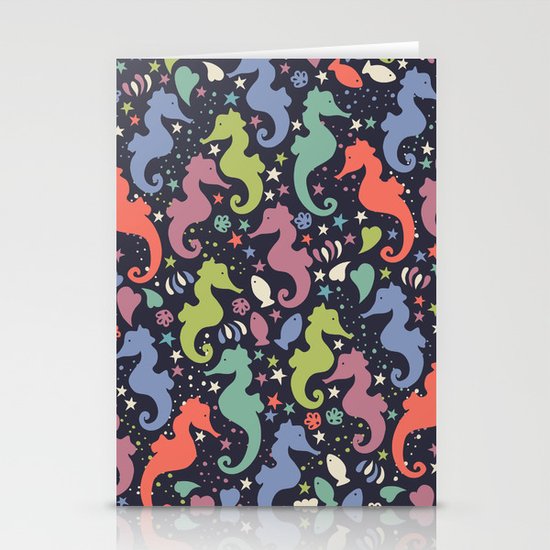 Dancing Seahorses Stationery Cards
