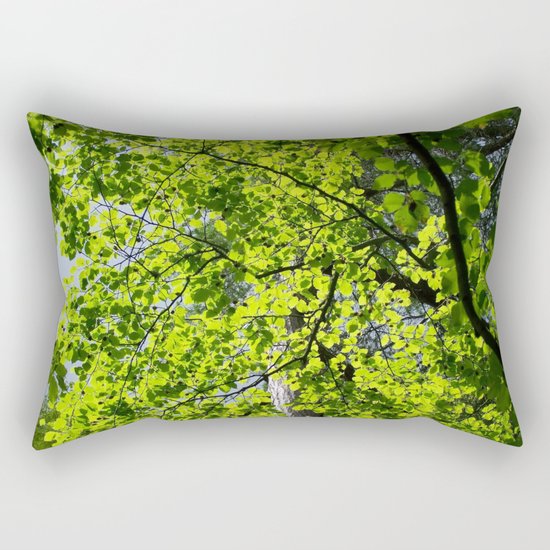 Spring Green Rectangular Pillow by Marina Scheinost Society6