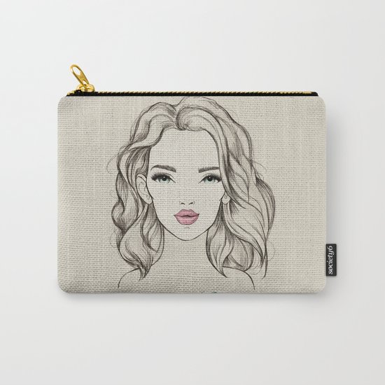 Green girl Carry-All Pouch