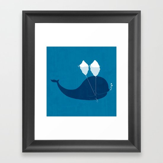 Why does iceberg float? Framed Art Print