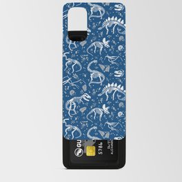 Excavated Dinosaur Fossils on Blue Android Card Case