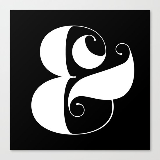 Inverse Ampersand Canvas Print