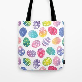 Watercolour Easter egg Pattern Tote Bag