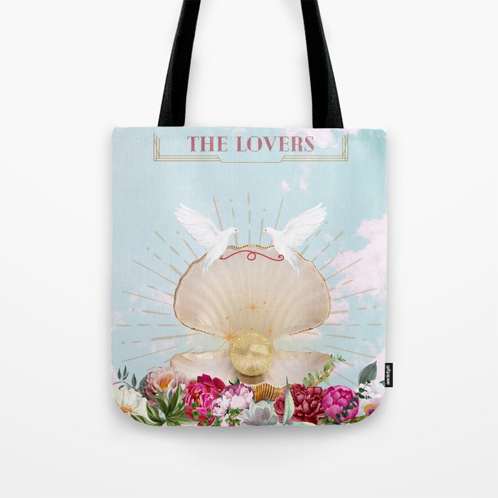 The Lovers Tarot Card Tote Bag