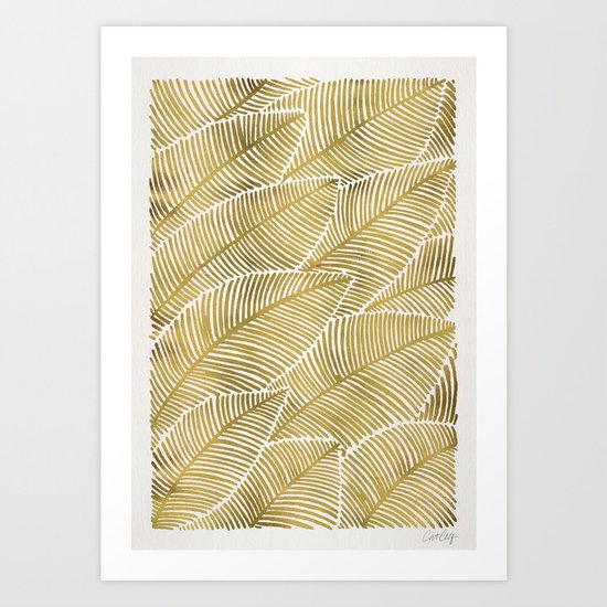 Tropical Gold Art Print
