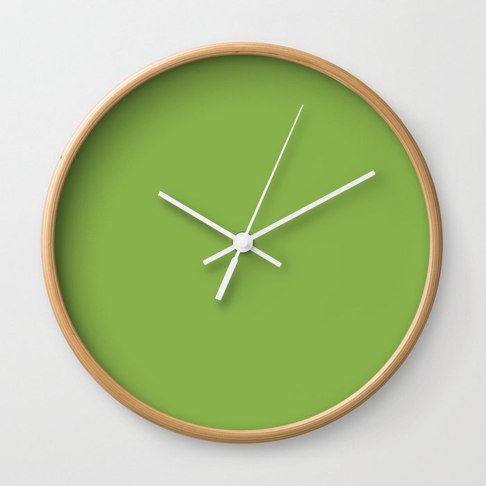 Green Apple - Solid Color Collection Wall Clock