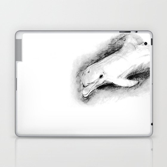 white dolphin Laptop & iPad Skin