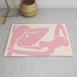 Pink Nude By Henri Matisse HD High Resolution Version Area & Throw Rug