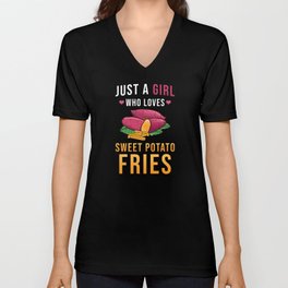 Sweet Potato Fries V Neck T Shirt