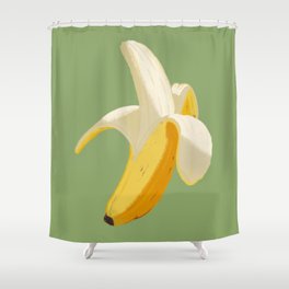 A Banana Shower Curtain