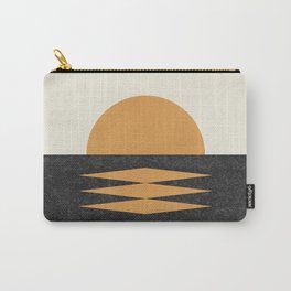Sunset Geometric Midcentury style Carry-All Pouch