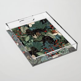 Tropical Black Panther Acrylic Tray