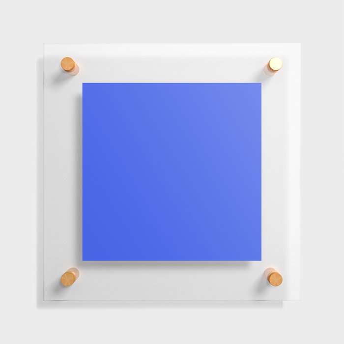 ULTRAMARINE BLUE SOLID COLOR. Bright Vivid color  Floating Acrylic Print