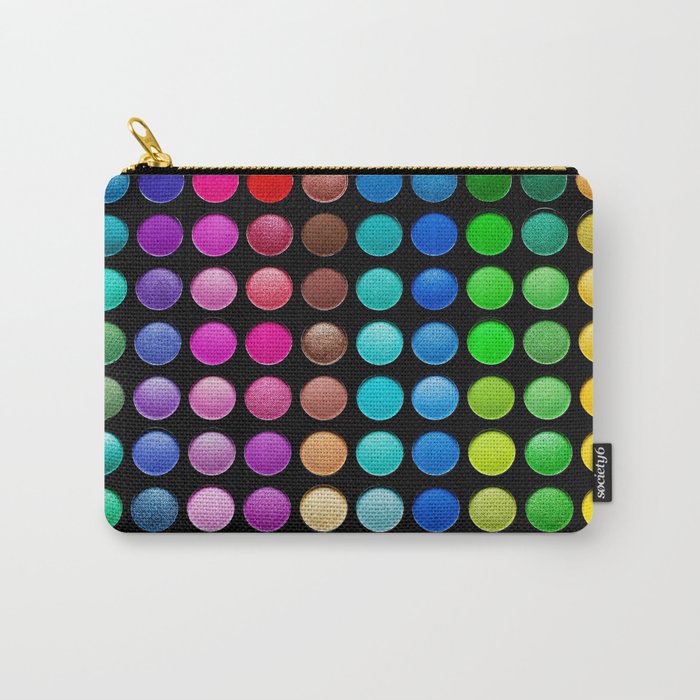 Rainbow Colored Eyeshadow Palette  - Makeup Artist Carry-All Pouch