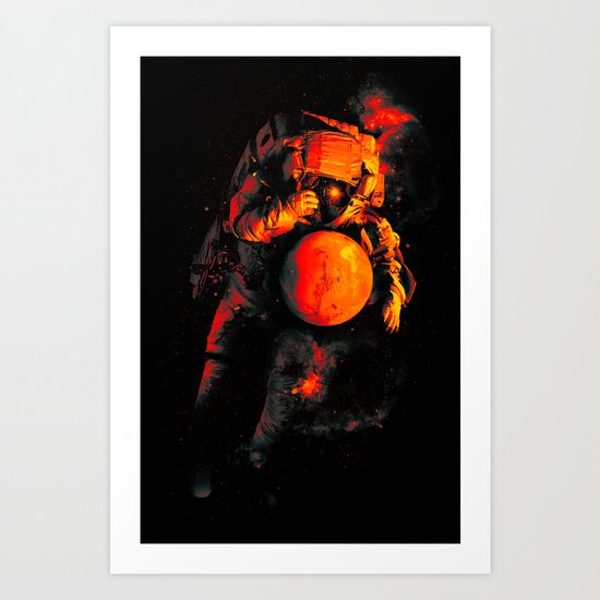 It's a Small Worls After All (Mars) Art Print