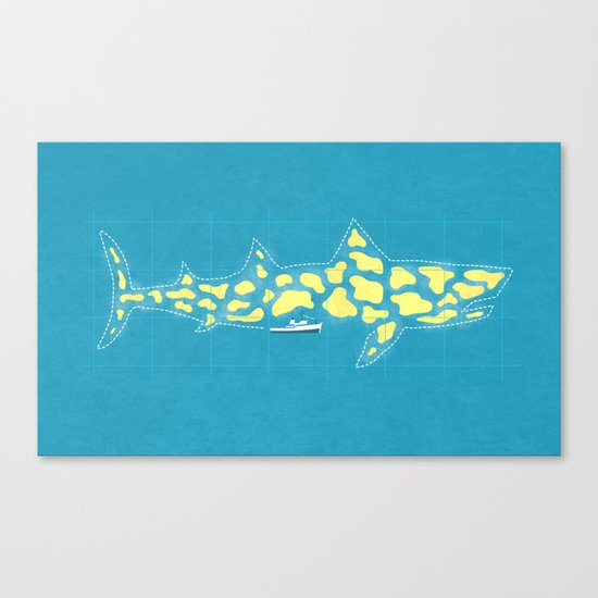 Looking For The Jaguar Shark Canvas Print
