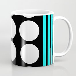 Desing pattern black and white followed by Tuerkies Coffee Mug
