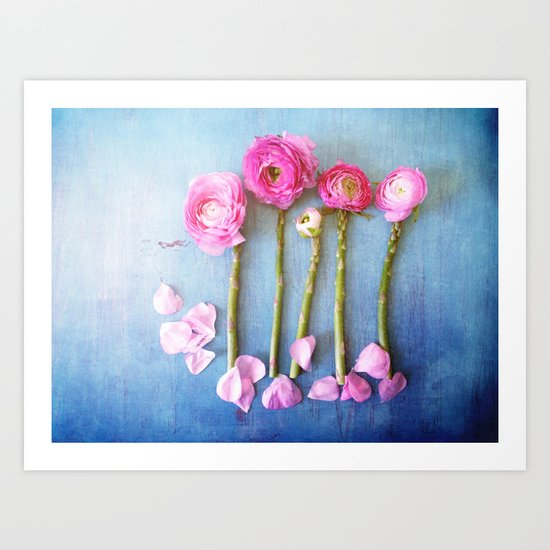 Wild Flowers and Spring Asparagus Art Print