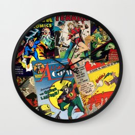 Comics Collage Wall Clock