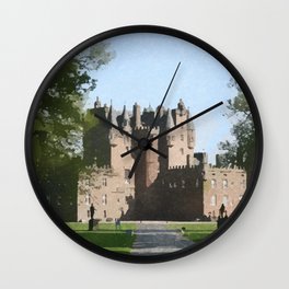 Glamis Castle Wall Clock | Fairytale, Glamiscastle, Travel, Uk, Glamis, Medieval, Watercolor, Scotland, Watercolour, Castle 