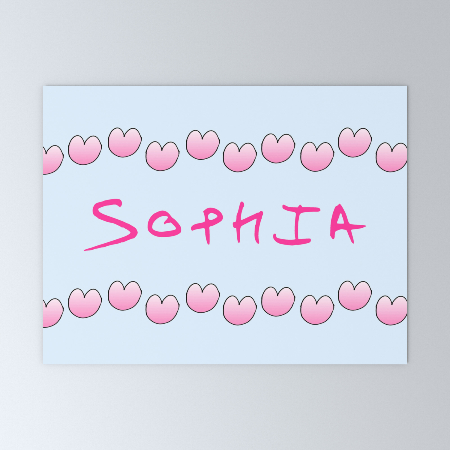 First Name 3 Sophia Mini Art Print By Oldking Society6