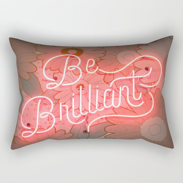 Be Brillant Cool Colorful Light And Flower Rectangular Pillow