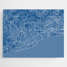 Santo Domingo City Map of Dominican Republic - Blueprint Jigsaw Puzzle